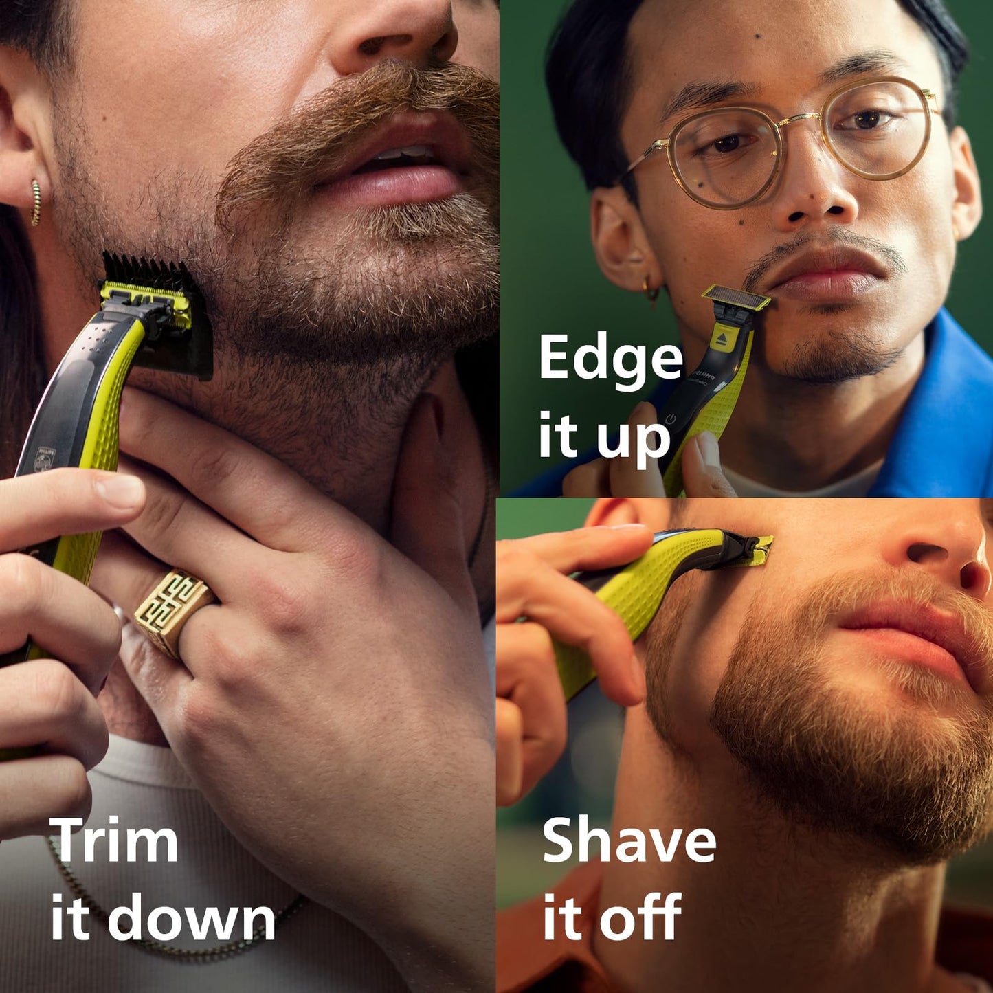 - Philips OneBlade Original Hybrid Face | Electric Beard Trimmer -