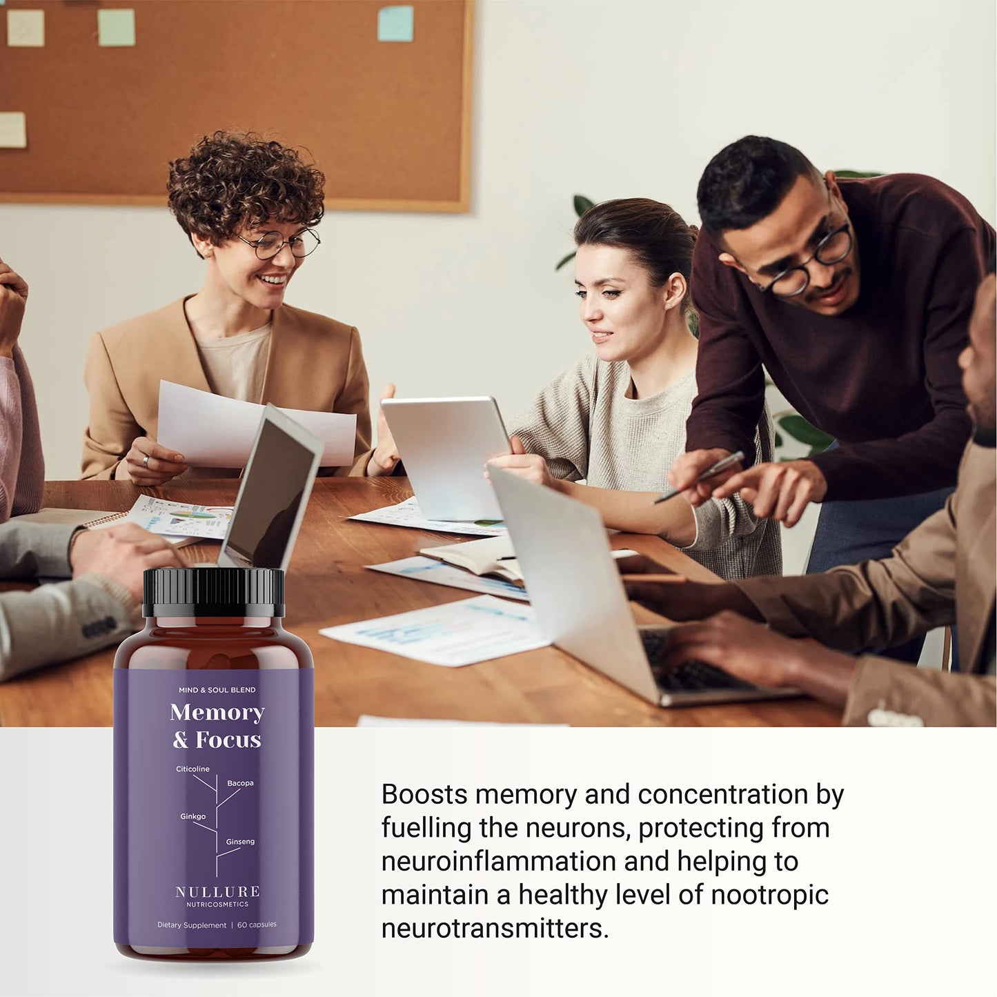 - Nootropic Memory & Focus Nullure | Brain Supplement | Concentration -