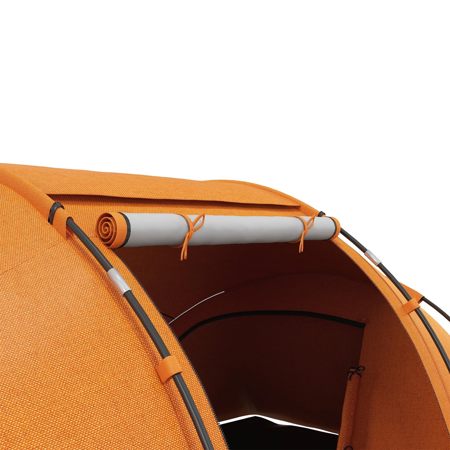 - Outsunny 4-6 Man Camping Tent | Two Bedroom | Hiking Sun Shelter -