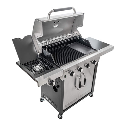 Char-Broil 140895 Advantage Series 445S - 4 Burner Gas Barbecue Grill with TRU-Infrared Technology, Stainless Steel Finish