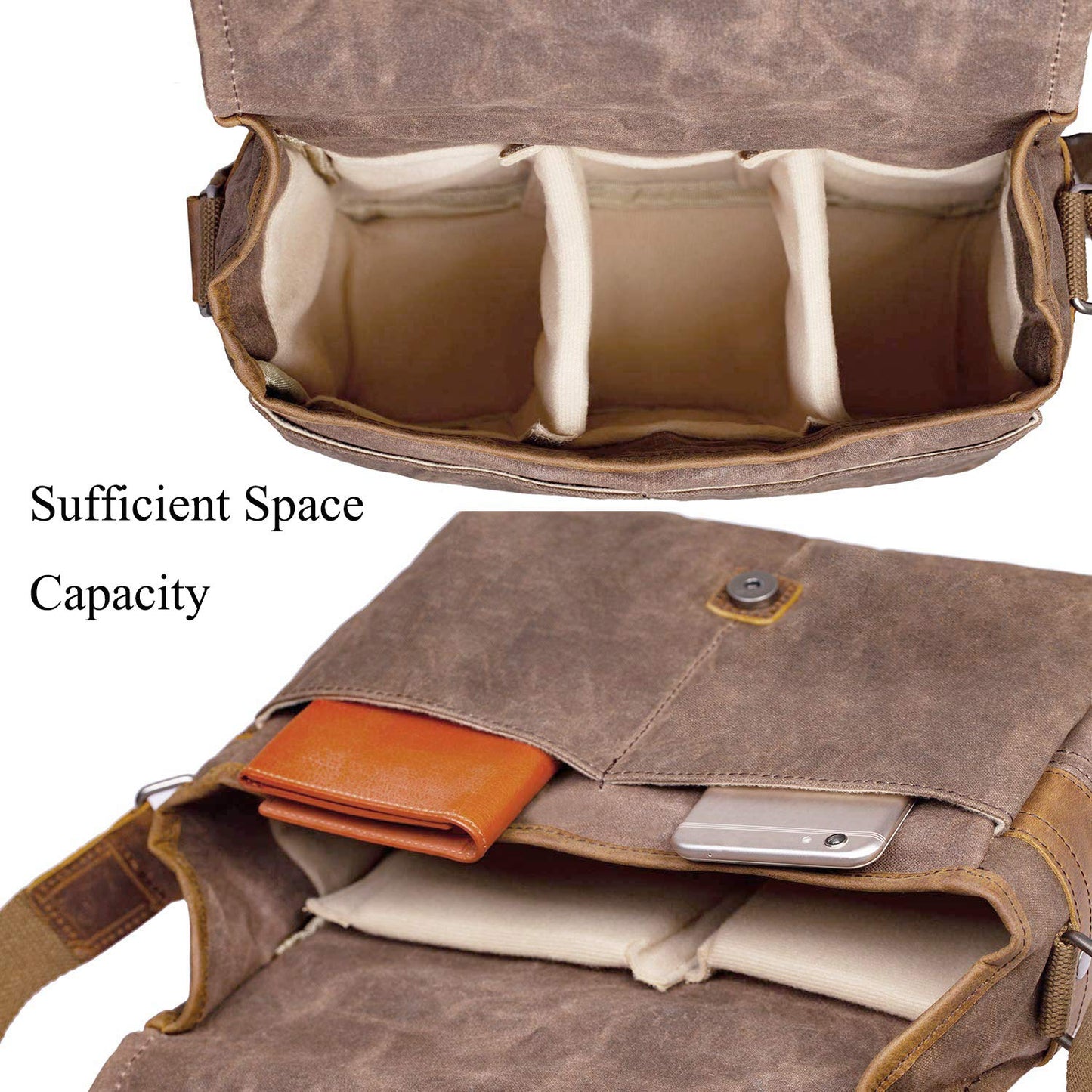- ONEGenug SLR Camera Bag | Waterproof Wax Canvas Bag -
