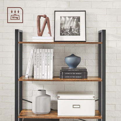 - VASAGLE 6-Tier Tall Bookshelf, Large Bookcase, Steel Frame, Freestanding Shelf Unit -