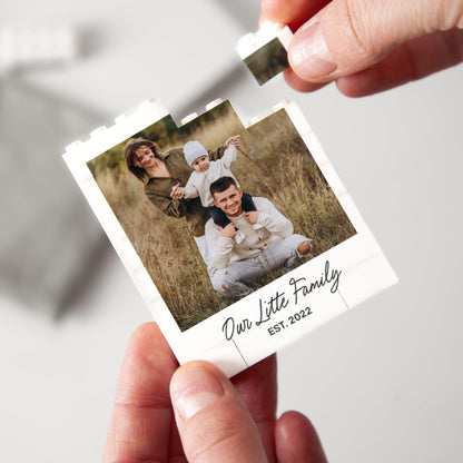 - Personalised Father's Day Photo Building Block Gift -