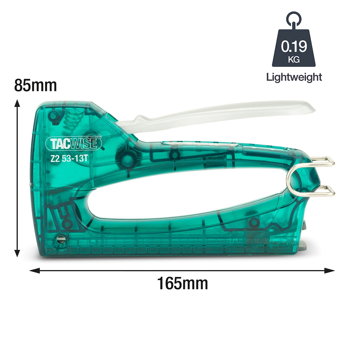 - Tacwise 1728 Z2 53-13T | Transparent Staple Gun | 300 Staples -