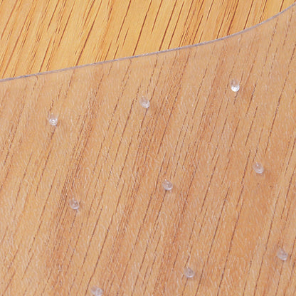 - HOMCOM Office Carpet Protector Chair Mat Clear Spike Non Slip Studs Frosted Lipped -