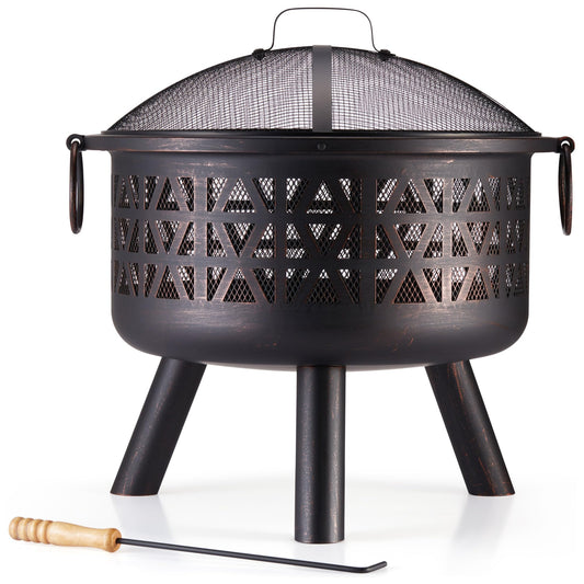 - VonHaus Fire Pit – Firepit for Outdoor, Garden, Patio – Portable