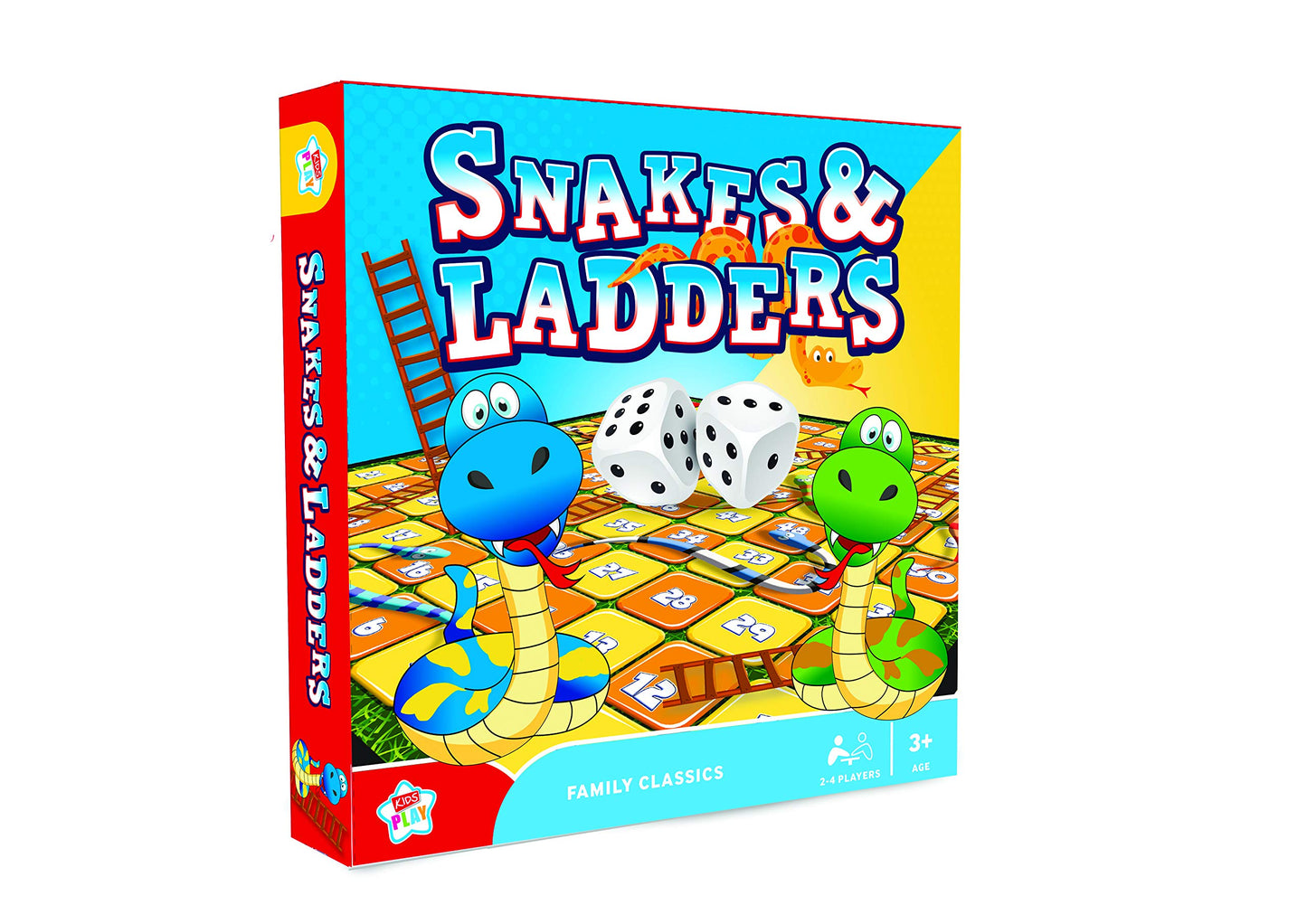 - Kids Play Snakes & Ladders | Family Classics Board Game | 2-6 Players Age 3+ -