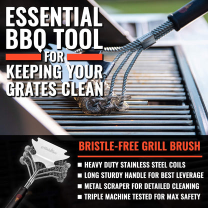 - Grillaholics Bristle Free BBQ Brush -