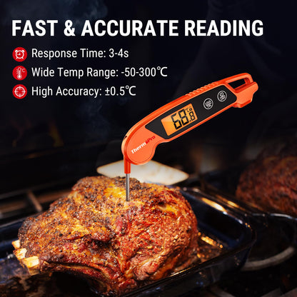 - ThermoPro TP603 Digital Meat Thermometer for Kitchen | IPX6 Waterproof Food Thermometer -