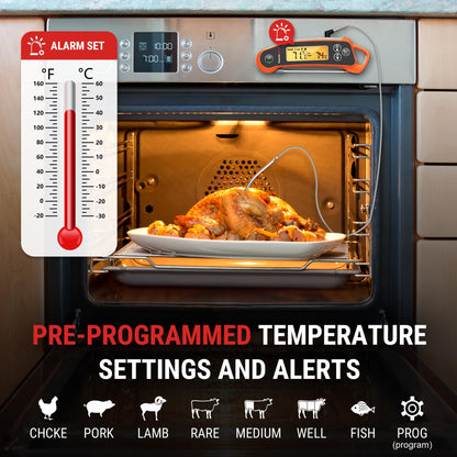 - ThermoPro Instant Read Meat Thermometer | Digital | 2-in-1 Waterproof Kitchen Food Thermometer -