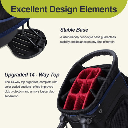 - GoHimal 14-Way Golf Stand Bag Golf Stand Bag -