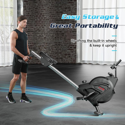 - Dripex Magnetic Rowing Machine for Home Use Rower Machine for Home Gym | Cardio Training Rower with Aluminum Slide Rail | 16 Adjustable Resistance & LCD Monitor -
