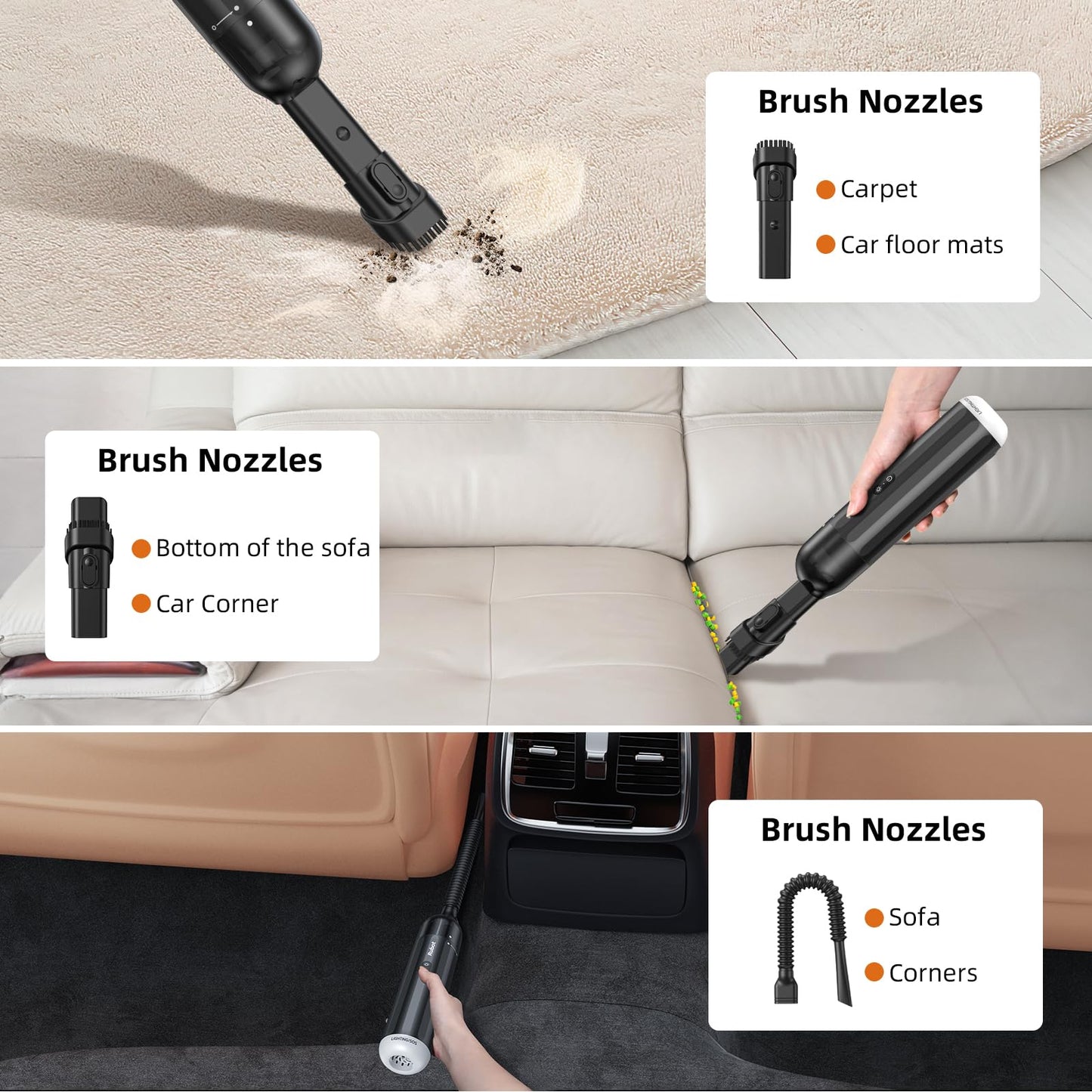 - RUBOT Cordless Handheld Vacuum Cleaner | 13000Pa Powerful Suction | Small & Lightweight -