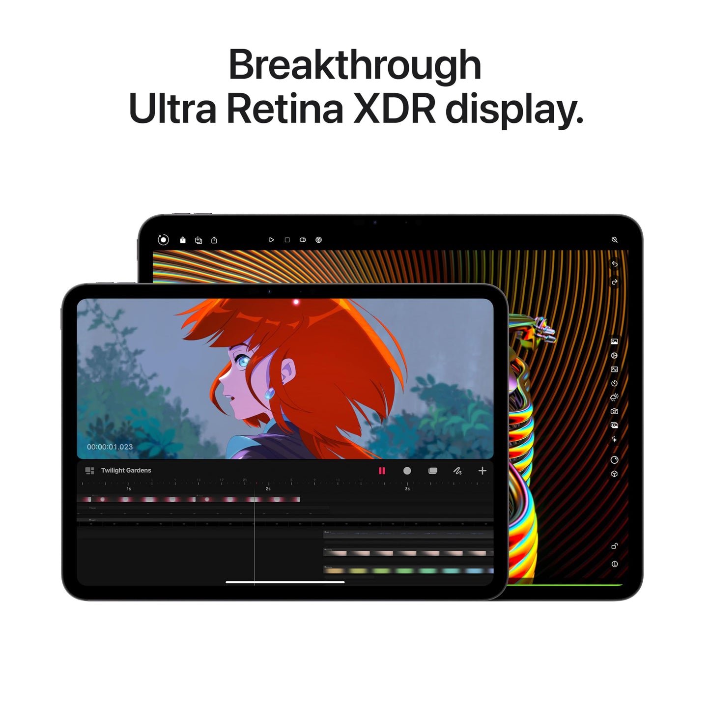 Apple iPad Pro 11-inch (M4): Ultra Retina XDR display, 256GB, Landscape 12MP Front Camera/12MP Back Camera, LiDAR scanner, Wi-Fi 6E, Face ID, All-Day Battery Life, Standard glass - Space Black