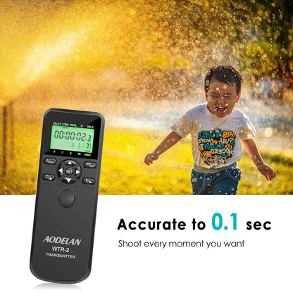 AODELAN Camera Wireless Shutter Release Timer Remote Control Compatible for Canon EOS R, ROS RP, 2000D, 250D, 90D, 77D, 800D, EOS R, EOS M6 Mark II, 7D series, 5D series; Olympus OM-D E-M1 Mark II