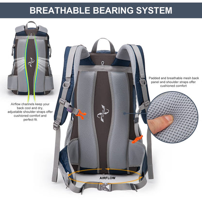 - MOUNTAINTOP Hiking Backpack | 40L | Water Resistent Trekking Rucksack -