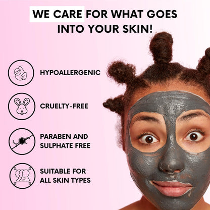 Clay Mask | Clay Face Mask | Premium Pack of 4(400g) With Bonus Headband & Brush | Turmeric Vitamin C Clay Mask For Face, Green Tea, Rose, Dead Sea Mud Mask | Deep Pore Cleansing & Brightening