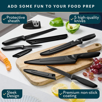 - Home Hero Ultra-Sharp Stainless Steel Kitchen Knife Set - Chef Knives Set -