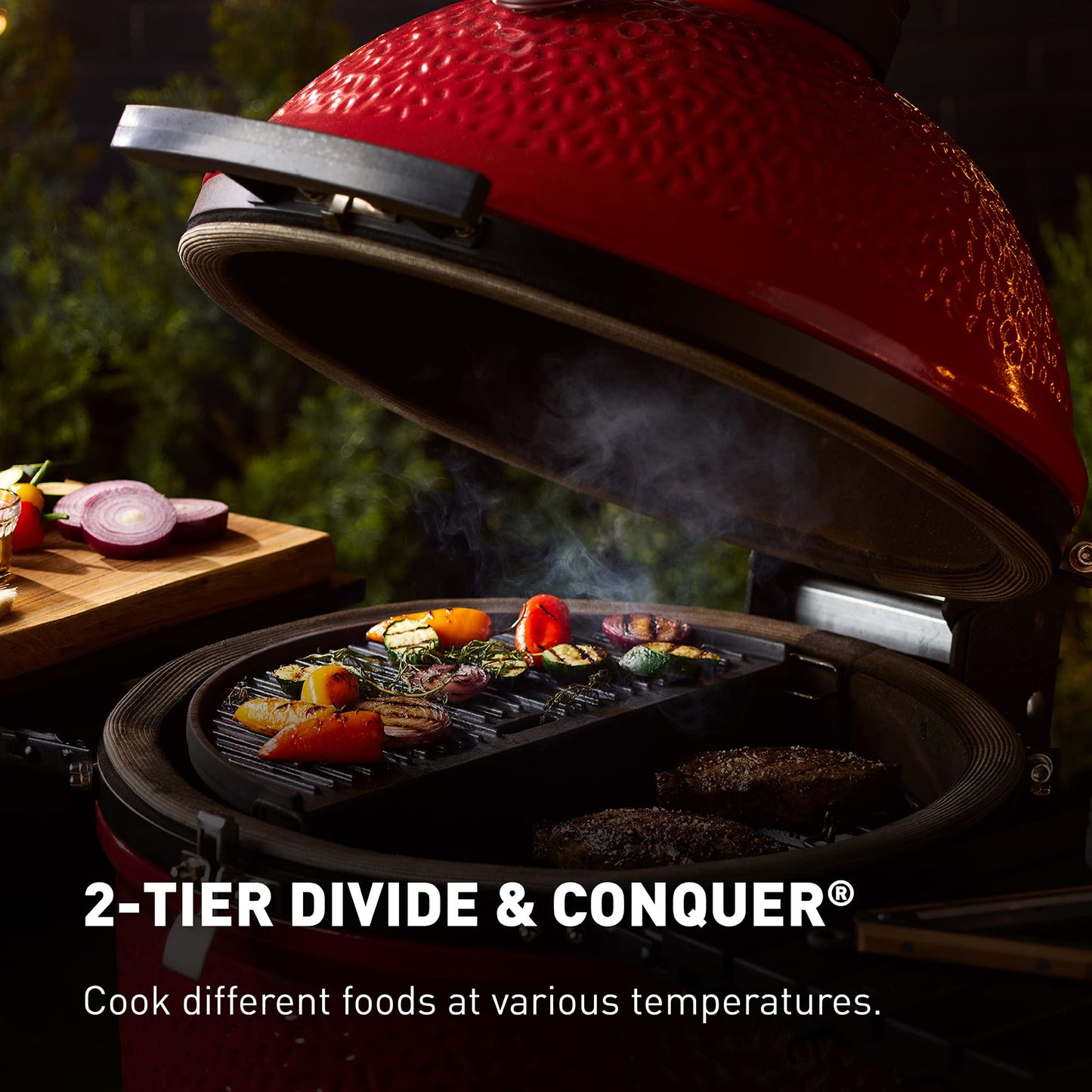 - Kamado Joe KJ23RHC Classic II Smoker BBQ | Outdoor Charcoal Barbecue Grill -