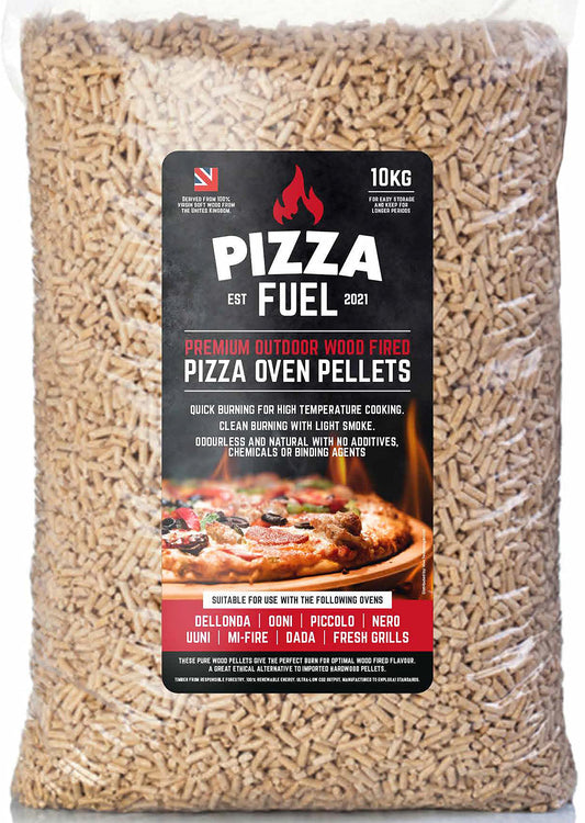 10kg Premium Pizza Oven Wood Pellets for Ooni Dallonda Nero Fresh Grills Uuni Ninja Wood Fire Electric BBQ- ENPLUSA1 Standard