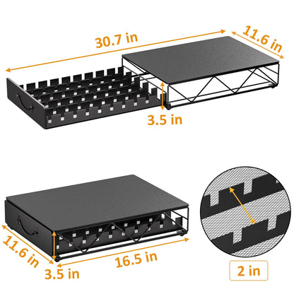 - HFHOME Metal Coffee Pod Holder | 50 Nespresso Vertuo Capsules Pod Holder -
