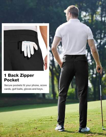 - SPECIALMAGIC | Men's Slim-Fit Stretch Golf Pants | Water Resistant Hiking Pants -