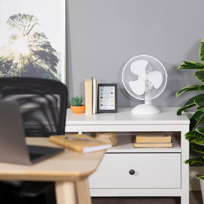 - Russell Hobbs 9" Inch | Portable Desk Fan | 2 Speeds | Wide-Angled Oscillation -