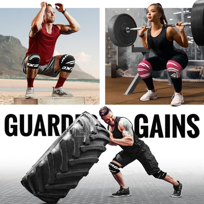 - RDX Knee Wraps Pair Weightlifting | IPL USPA Approved | 78” Elasticated Straps for Gym Workout -