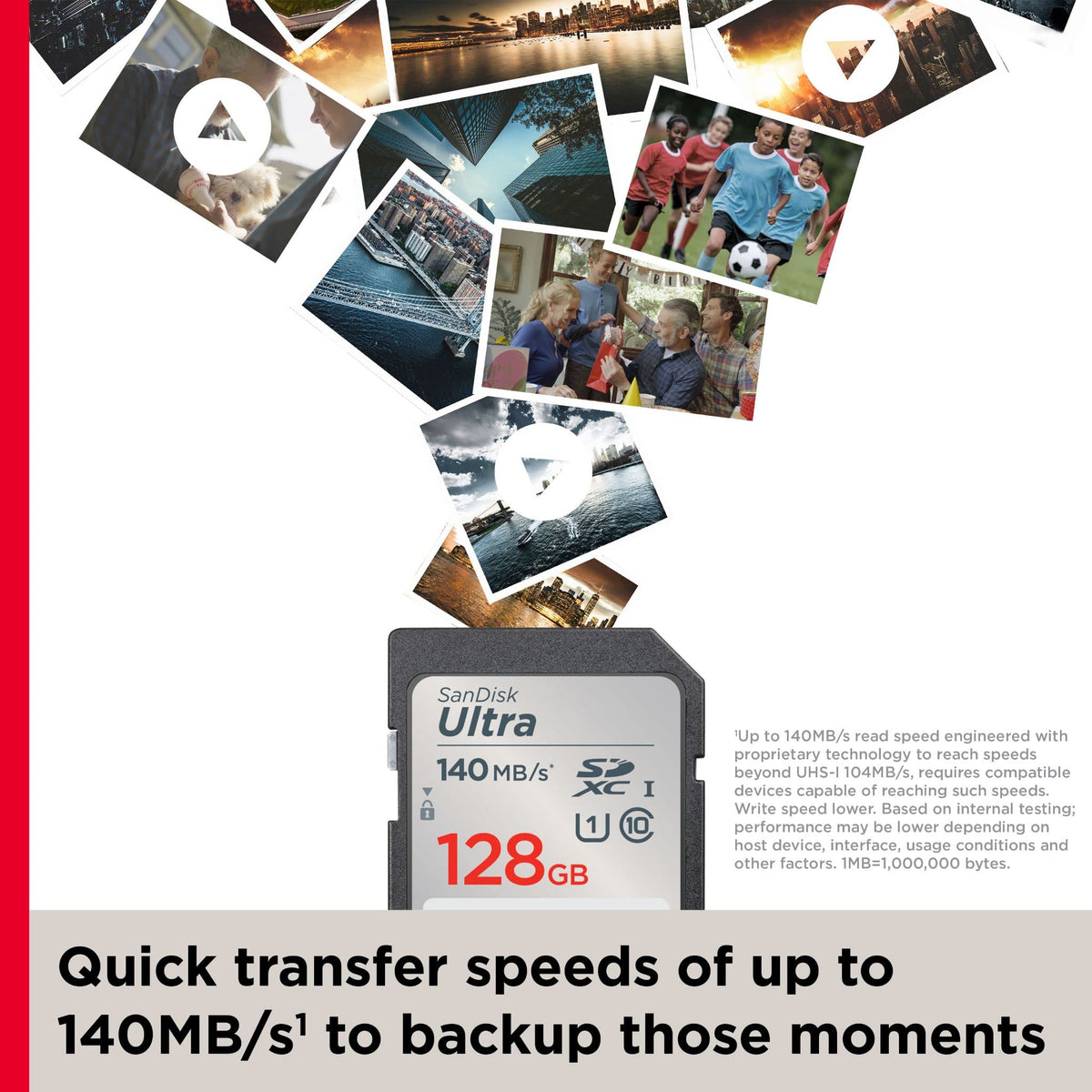 - SanDisk 128GB Ultra SDXC Card | SD Card |Memory Card With Up To 140 MB/s Read -