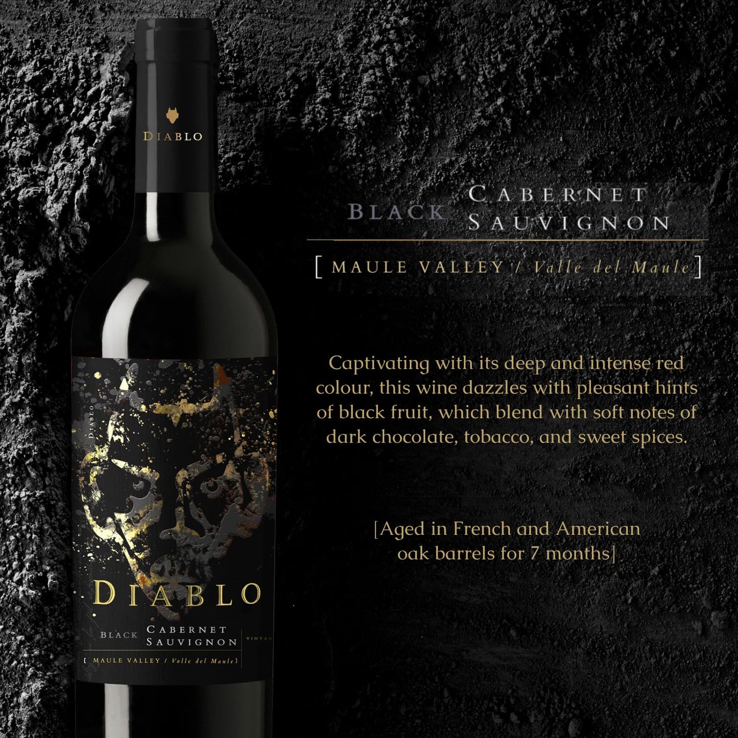 - Diablo Black Cabernet Sauvignon Red Wine -