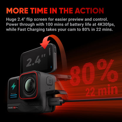 - Insta360 Ace Pro  | Waterproof Action Camera | Co-engineered with Leica | Flagship 1/1.3" Sensor | AI Noise Reduction -