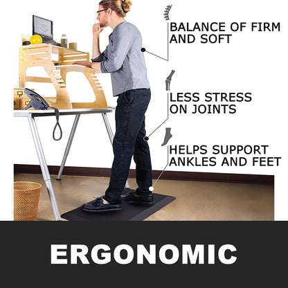 - 1" Extra Thick Anti Fatigue Floor Mat,Kitchen Mat, Standing Desk Mat – Comfort at Home, Office, Garage - Advanced PU Foam - NOT PVC!!!