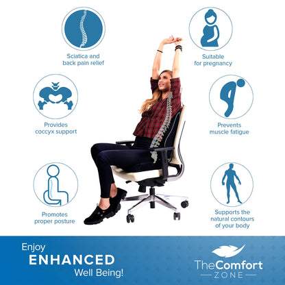 - TheComfortZone Lumbar Support Pillow | Office & Gaming Chair Car Lumbar Pillow -