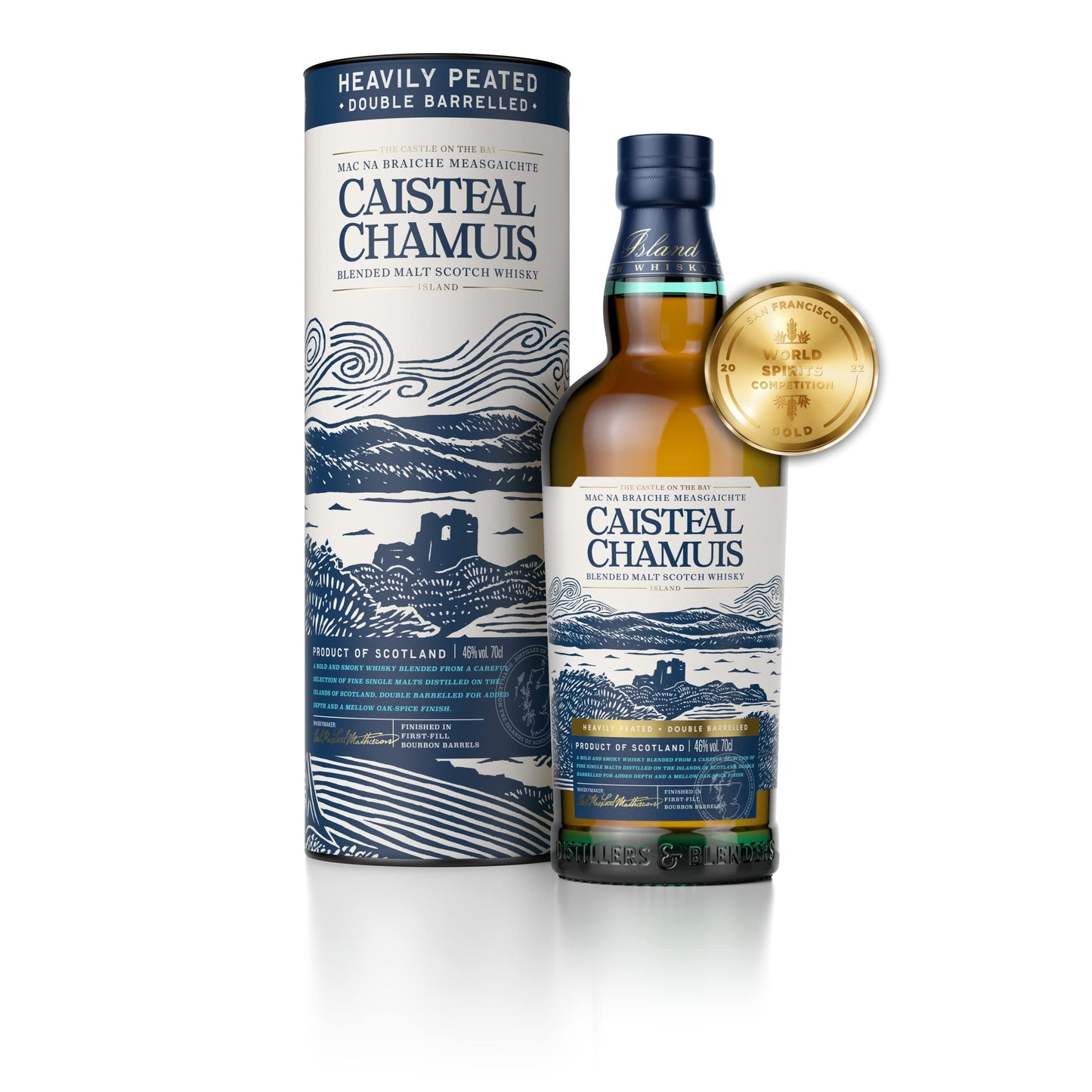 Caisteal Chamuis Blended Malt Scotch Whisky, 70cl & 12yo Blended Malt Scotch Whisky, 70cl