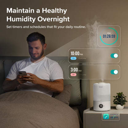 - LEVOIT Humidifiers for Bedroom | 3L | Top-Fill Cool Humidifier -