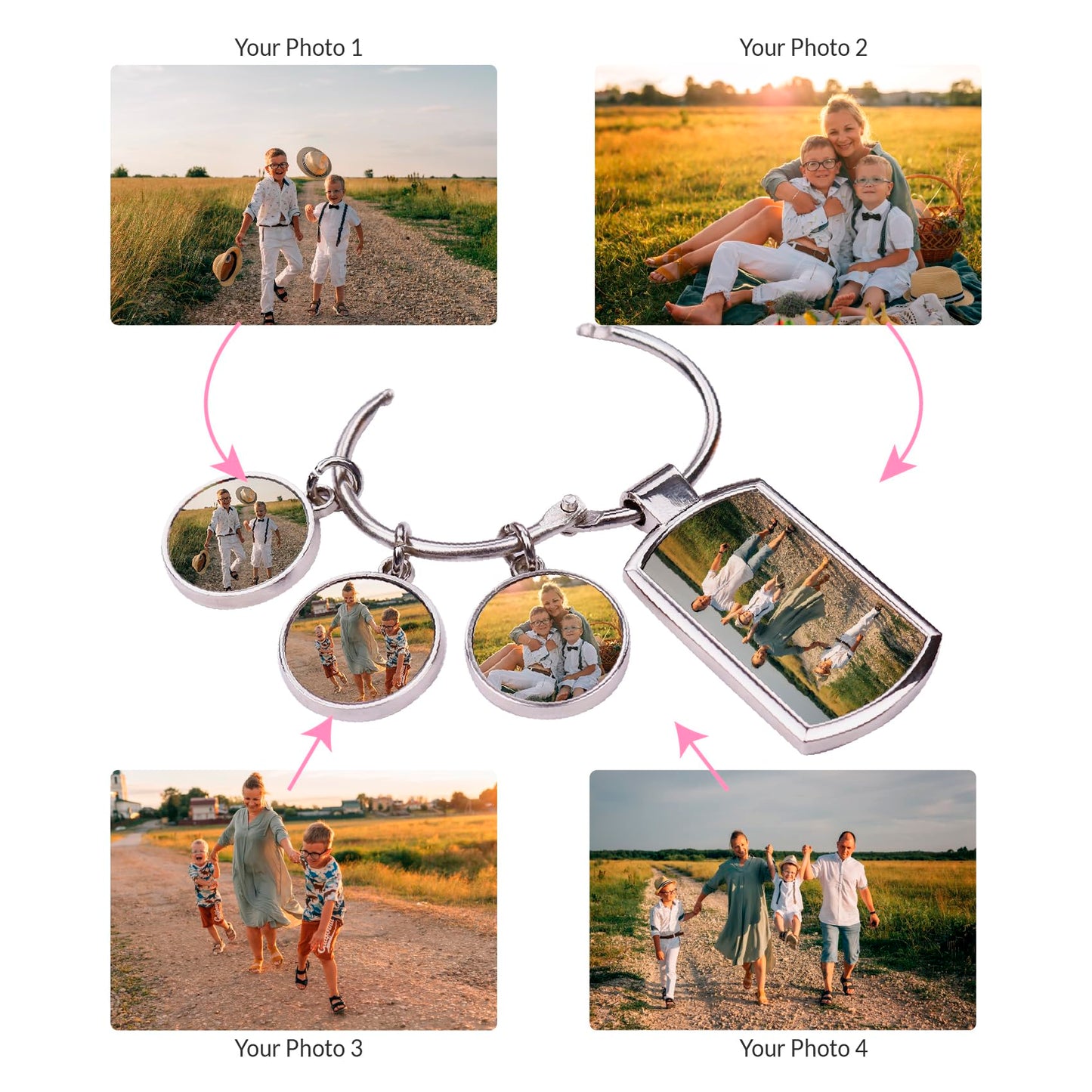 - FIKCIK Personalised Photo Keyring -