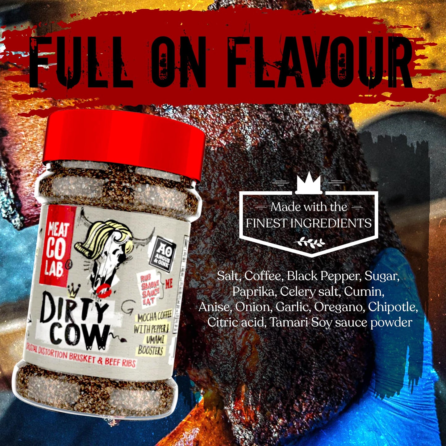 - DIRTY COW BEEF BBQ RUB | Maximum Crustal Distortion & Super Bark Power | Perfect for Brisket & Beef Ribs -