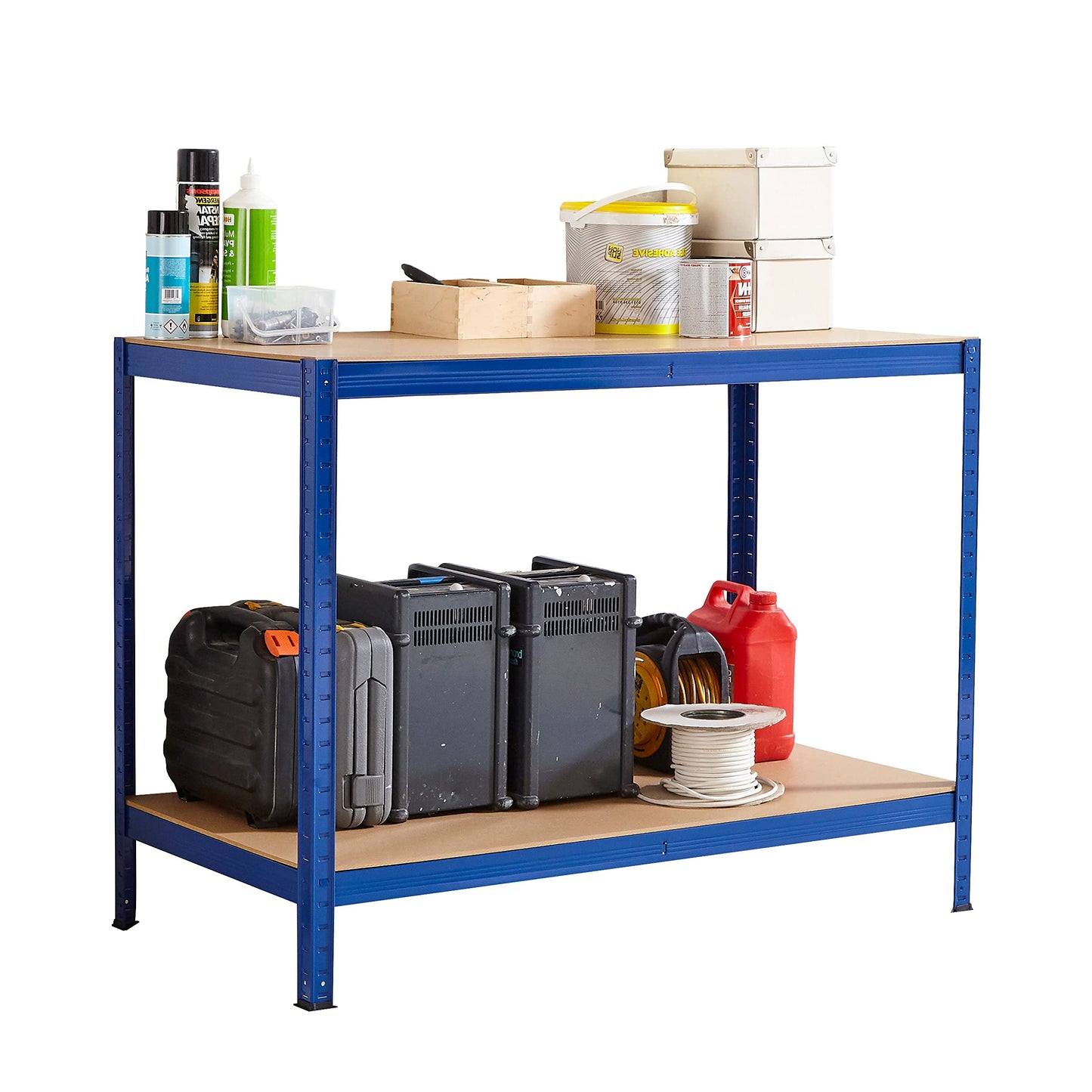 - Neo Black Steel Heavy Duty Metal Workbench -