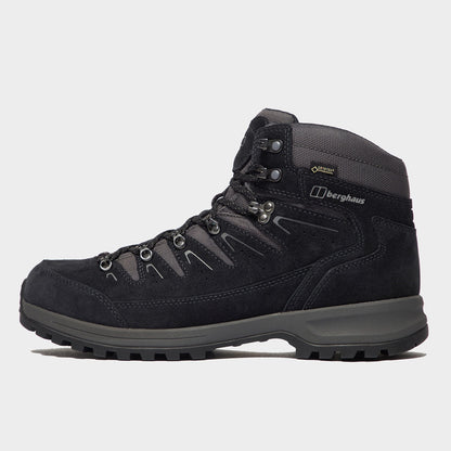 Berghaus Men's Explorer Trek GORE-TEX Walking Boots with High Traction Vibram Sole, DofE Recommended Kit, GTX, Waterproof, Breathable, Lightweight, Outdoors, Hiking & Trekking Footwear, Grey, UK8