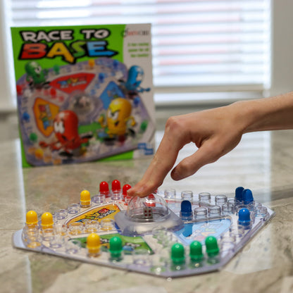 - DIVCHI Race To Base Board Game For kids | Racing and Chasing to Base Game | 4 Players -