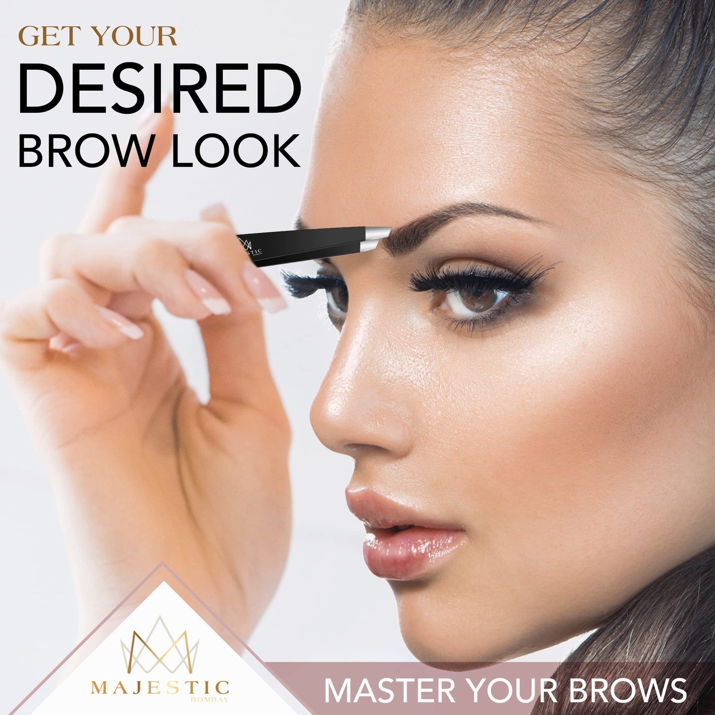 - Majestic Bombay Slant Tweezers For Men – Splinter Ticks, Facial, Eyebrows and Ingrown Hair Removal –