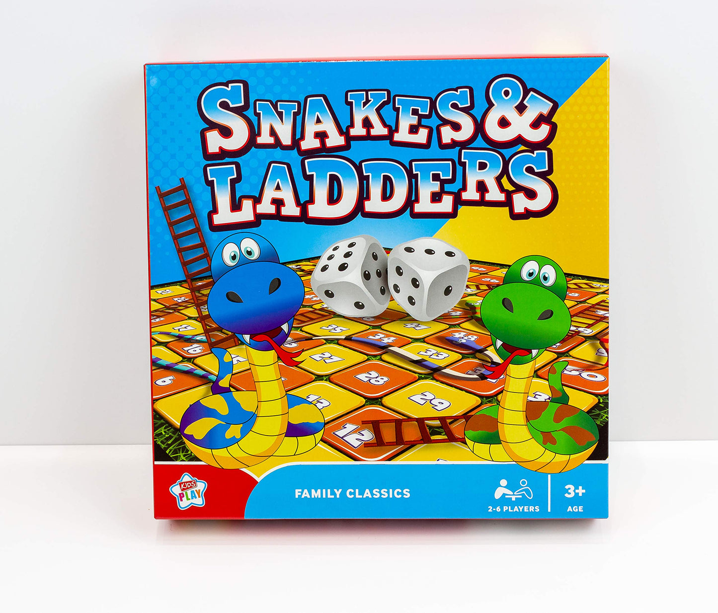 - Kids Play Snakes & Ladders | Family Classics Board Game | 2-6 Players Age 3+ -