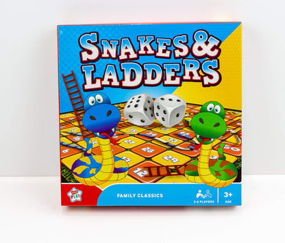 - Kids Play Snakes & Ladders | Family Classics Board Game | 2-6 Players Age 3+ -