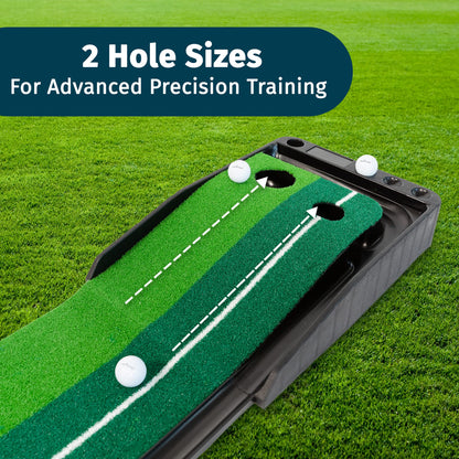 AbcoTech Indoor Golf Putting Mat - Perfect Golf Gifts for Men, Golf Accessories and Indoor Putting Green, Golf Putting Mats for Indoor Golf Experience with 3 Bonus Golf Balls