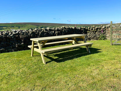 - MG Timber A-Frame Heavy Duty Wooden Picnic Tables | 4ft Length -