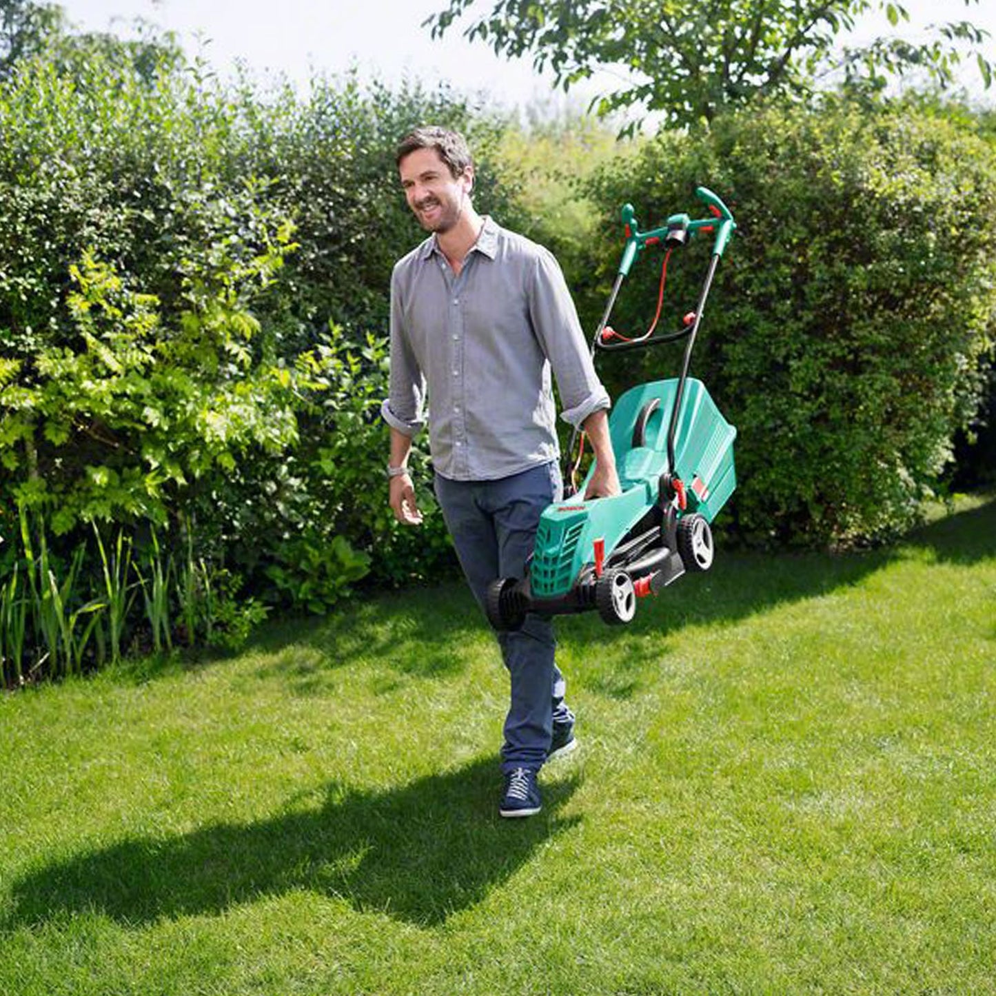 Bosch 06008A6273 Rotak 36 R Electric Lawnmower (1350 W, Cutting Width 36 cm, in Carton packaging)