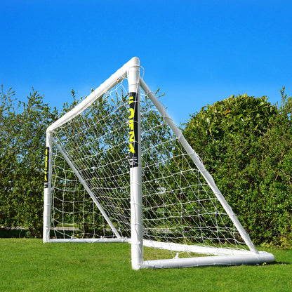 - FORZA 8ft x 4ft Kids Football Goal | Kick Off the Fun! | Durable All Weather uPVC Football Goals [Optional Target Sheet, Garden Football & Carry Bag Included] (Goal Only) -
