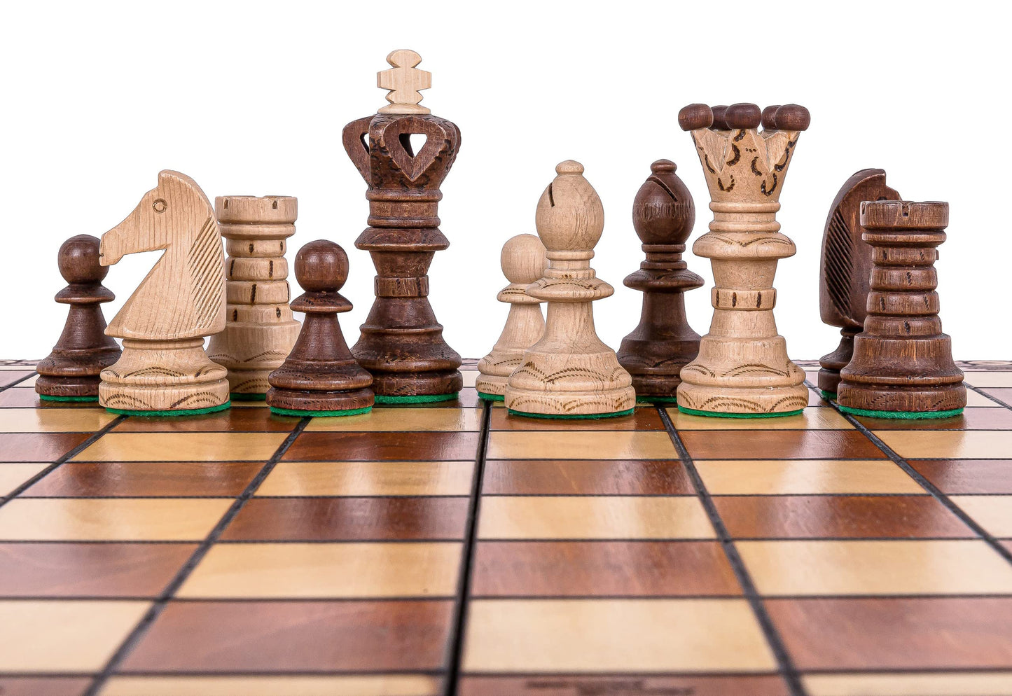 - SQUARE | Wooden Chess Set AMBASADOR | 52 x 52 cm (20.47 x 20. 47 in) -