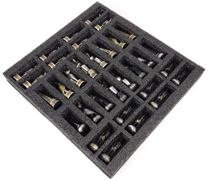 - HPL Egyptian Anubis Chess Set Black Silver and Gold Men | 16" Hieroglyphic Board -