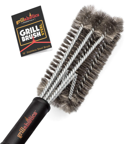 - Grillaholics Stainless Steel BBQ Brush | Heavy Duty BBQ Cleaner -